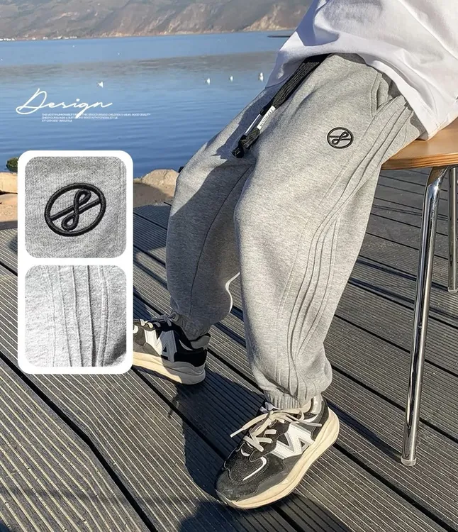 春秋男运动裤中大童宽松休闲童装运动裤长裤2025年款衣服男童裤子