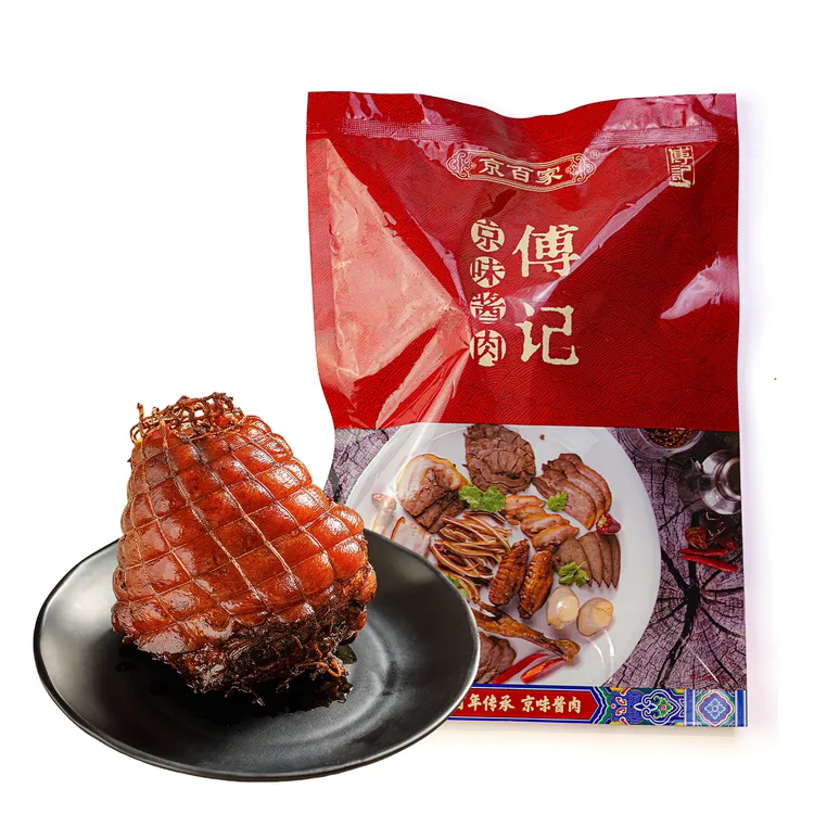 京百家傅记酱肉新鲜老北京风味酱肘子即食300g/500g即食真空熟食