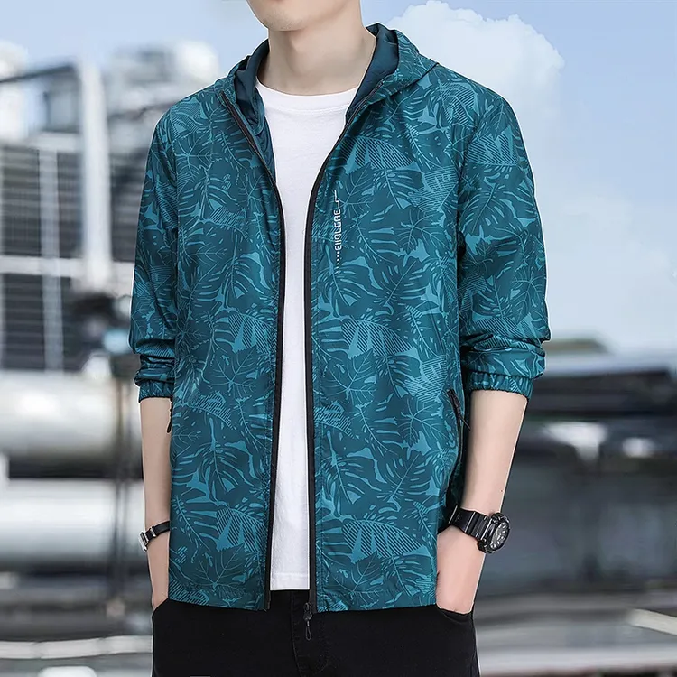 2024新款夏季男士冰丝防晒衣户外骑行透气防晒服薄男迷彩百搭外套