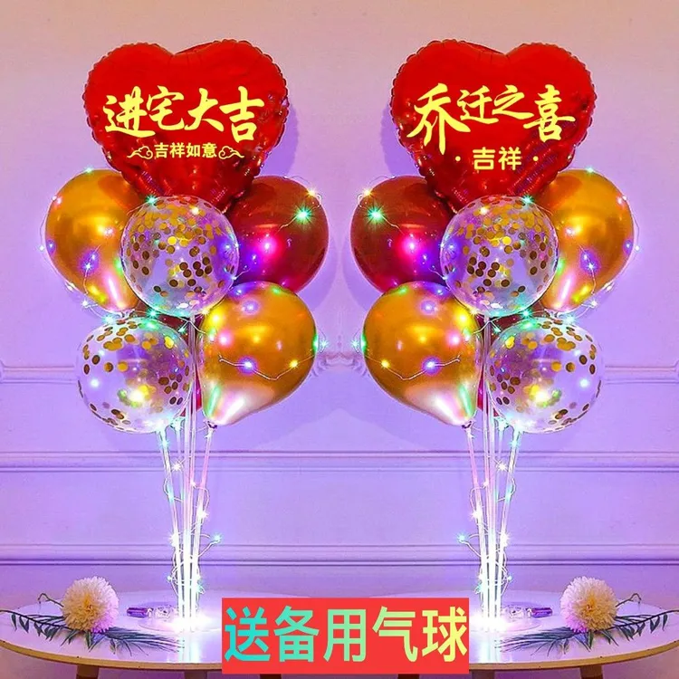 乔迁之喜气球新居入宅进宅最新款装饰场景客厅搬新家入伙用品布置