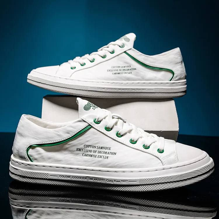 HARLEY SASI/哈雷萨斯夏季男士帆布鞋潮流百搭透气小白鞋休闲潮鞋