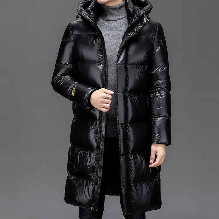 2024冬季专柜同款男士黑金90鹅绒羽绒服长款加厚防风防寒保暖外套