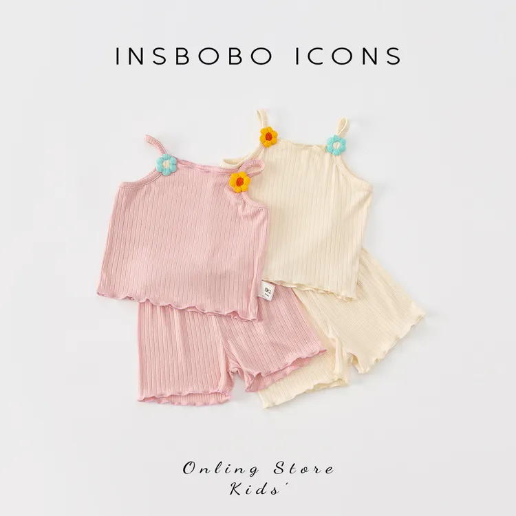 INSbobo女童套装夏装女童装时髦套装洋气夏季女宝衣服潮BXT-11161