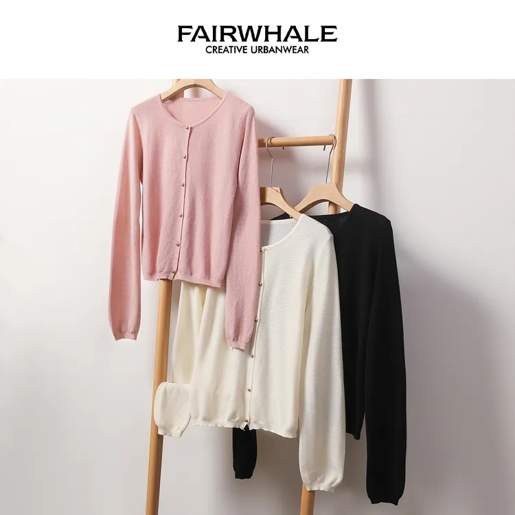 【年终回馈】马克华菲女装秋季温柔风纯色休闲针织衫 F43004A052