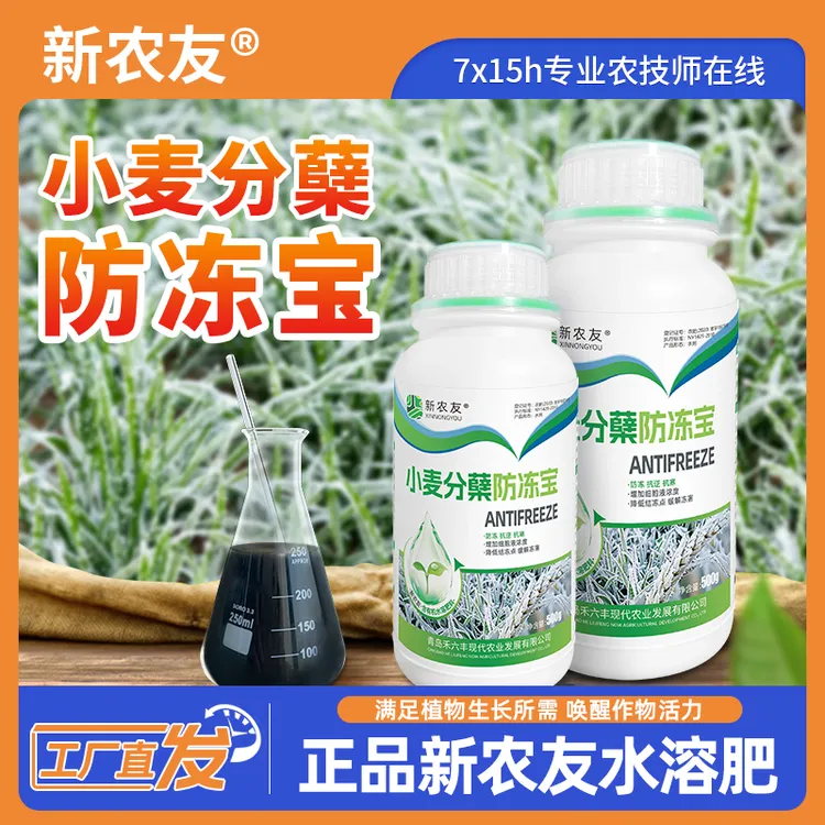 新农友【小麦分蘖防冻宝】防冻抗逆抗寒减轻冻害大田作物农用通用