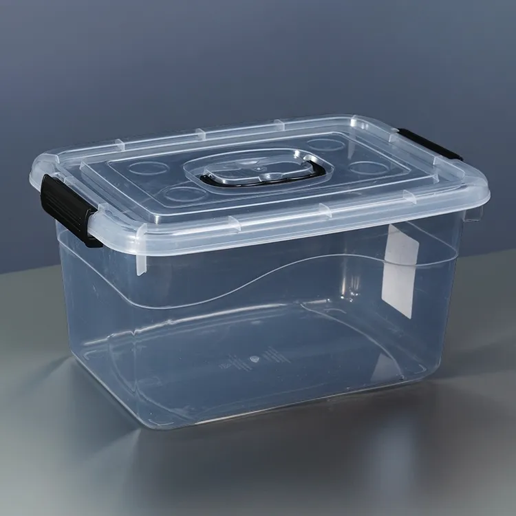 书本收纳箱透明塑料加厚家用耐用衣服整理箱杂物储物箱大号活鱼桶