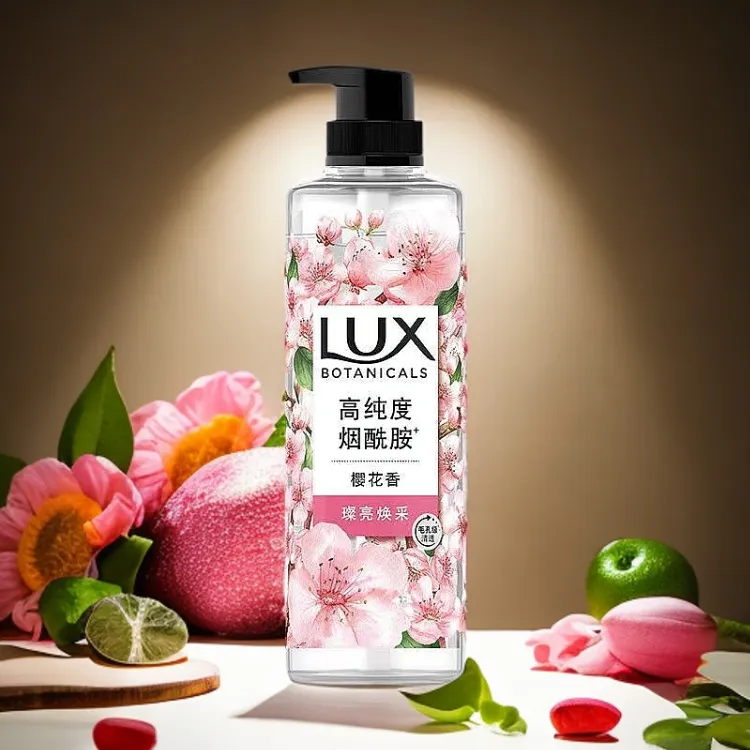 LUX/力士植萃精油香氛沐浴露550g樱花香璨亮焕采