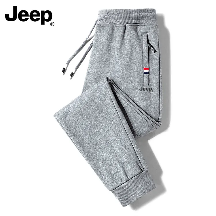 Jeep吉普男士休闲裤春秋新款束脚宽松抽绳潮流百搭青年运动裤大码