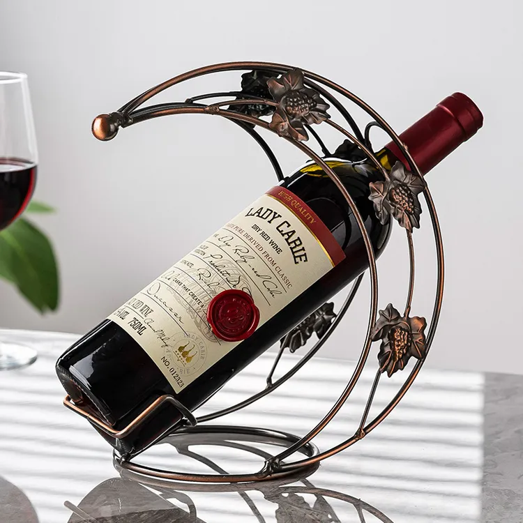 轻奢红酒杯架红酒架摆件酒瓶架子酒架葡萄酒装饰倒挂架酒柜装饰架