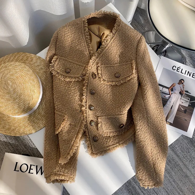 小个子气质小香风外套女百搭减龄时尚高级感高端轻奢洋气通勤穿搭