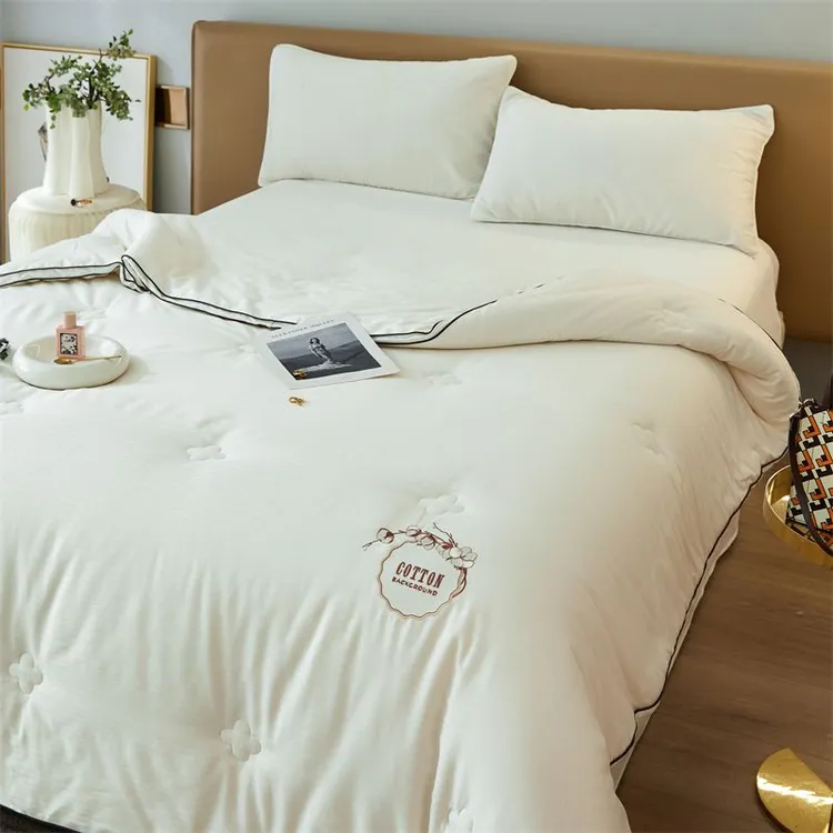 新疆里外全棉花被子秋冬被长绒棉被纯棉被芯空调垫被褥子加厚保暖