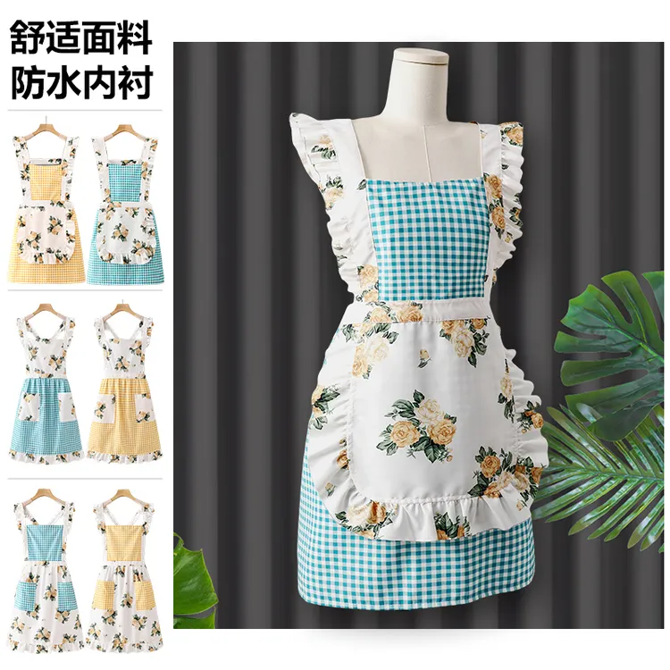 透气围裙女2025新款纯棉质量好的工作服防油防防TPU围裙防水防油