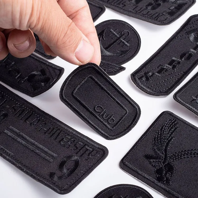 自粘免缝黑色羽绒服补丁贴补衣服贴破洞修复刺绣布贴修补布丁装饰