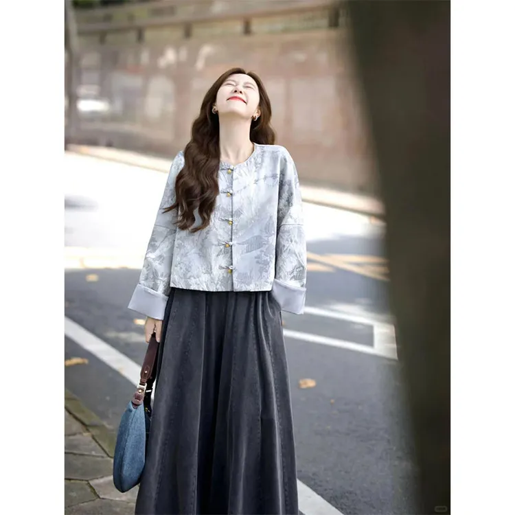 新中式女装轻国风佛系禅意老钱风套装早秋季穿搭配一整套2025新款