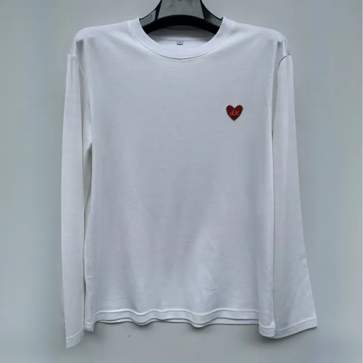 男士圆领长袖T恤透气纯棉时尚潮流白色针织休闲简约秋冬均码百搭