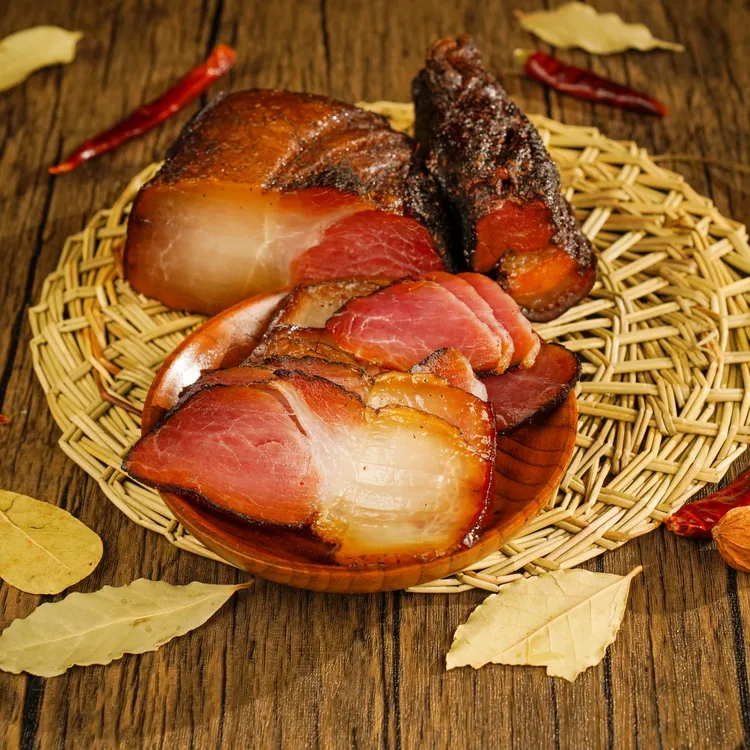 【贵州特产】正宗安顺屯堡人家农家土猪肉传统柴火熏制烟熏香味腊肉