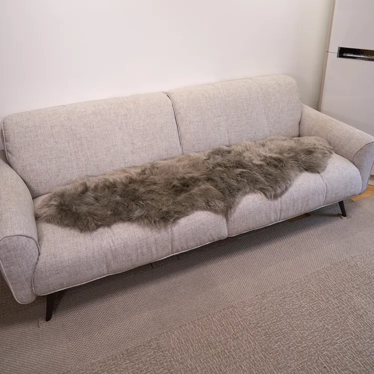 澳洲整张羊毛皮毛一体沙发坐垫飘窗主卧客厅家用毛绒加厚多功能毯