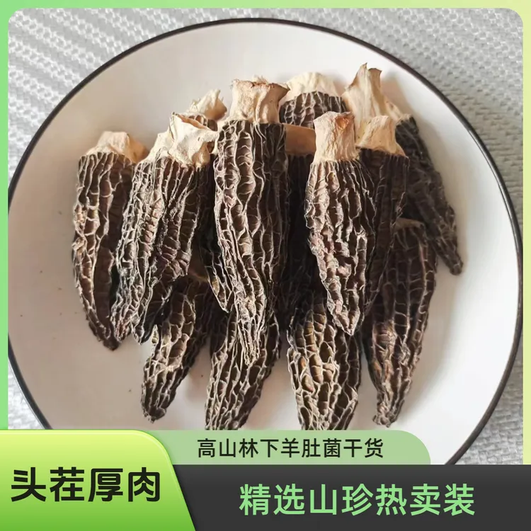 【精选头茬】高山林下6-8厘米六妹羊肚菌干货肉壁肥厚鲜香煲汤佳品