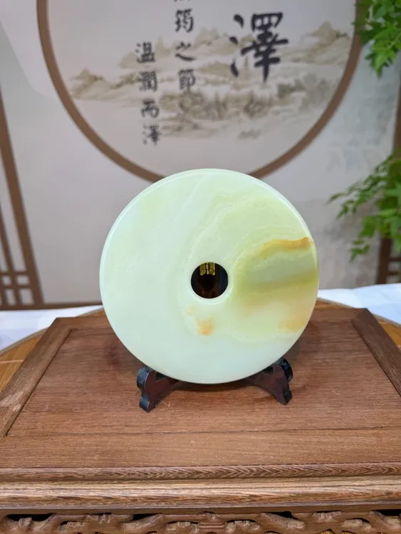 【关注新人礼】中式仿古典家庭送礼书桌圆形纯手工家居雕刻装饰摆件