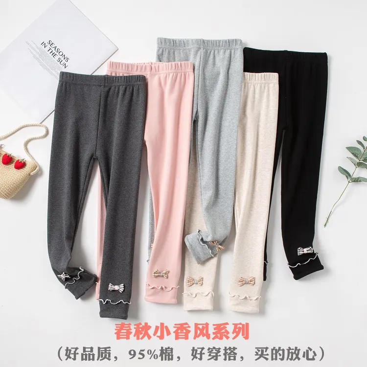 女童韩版打底裤2025新款秋装加厚宝宝外穿洋气裤子小香风女童裤