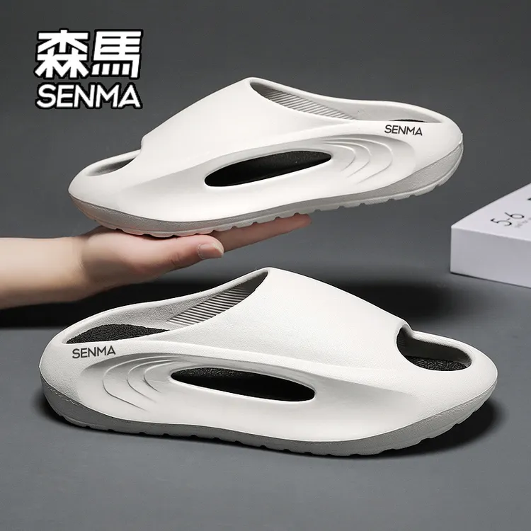 SENMA/森马拖鞋男夏季外穿休闲防臭防滑沙滩凉鞋踩屎感户外一字拖