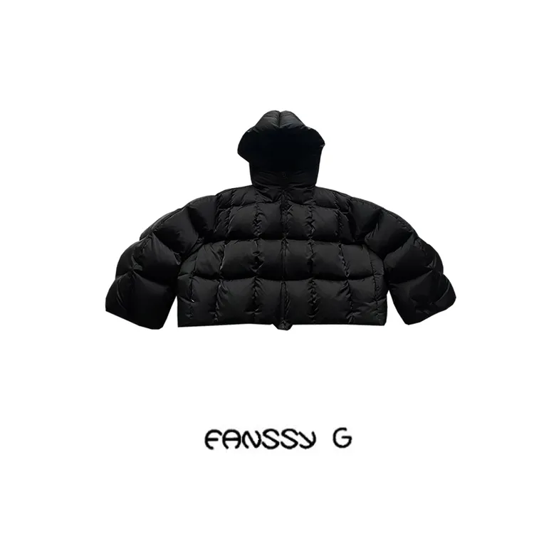 EANSSY G冬季新款秋冬短款500克显眼包连帽鹅绒羽绒服NA2310D027