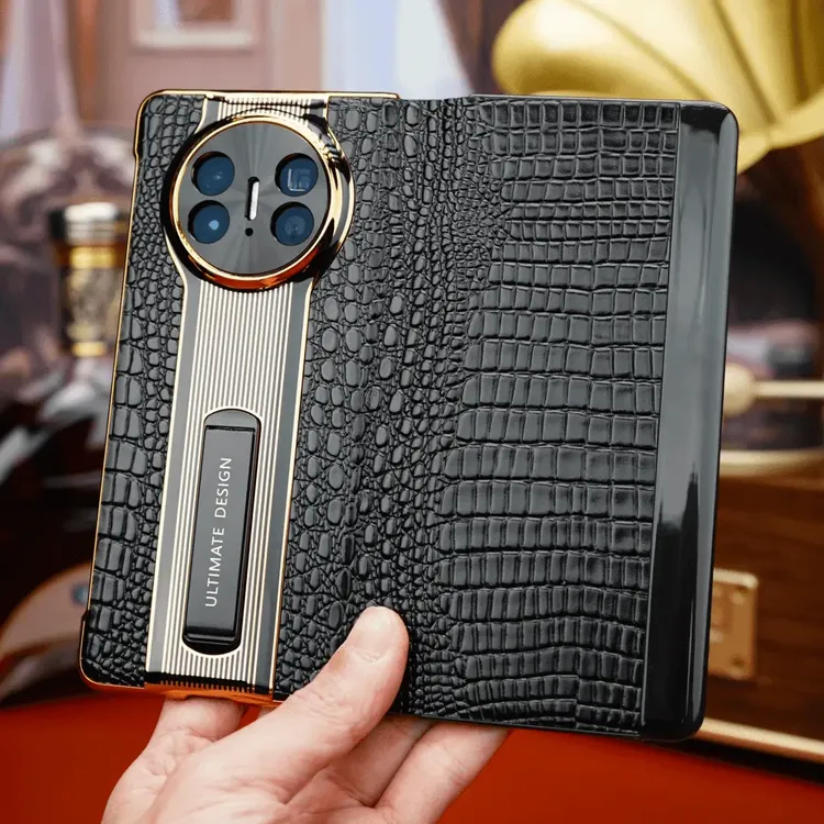 [头层牛皮]适用华为MateX5真皮支架手机壳matex6高档商务翻盖皮套