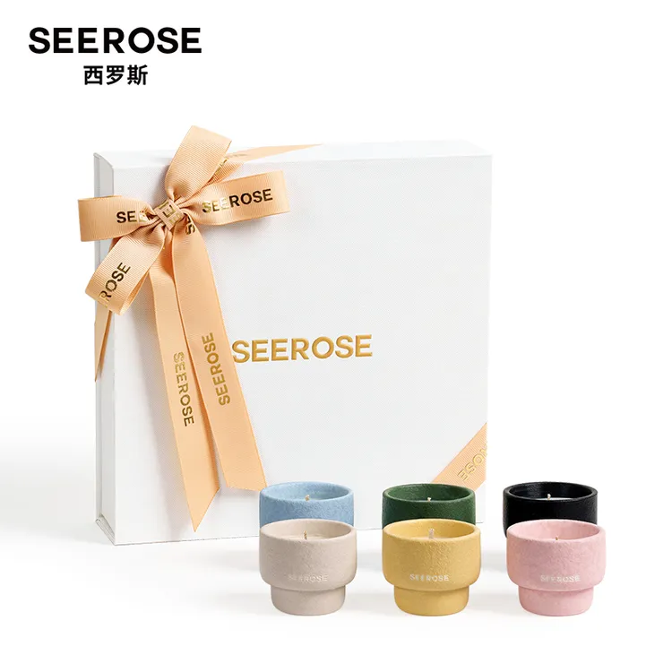 SEEROSE/西罗斯多彩香薰蜡烛礼盒送女朋友闺蜜圣诞情人节生日礼物
