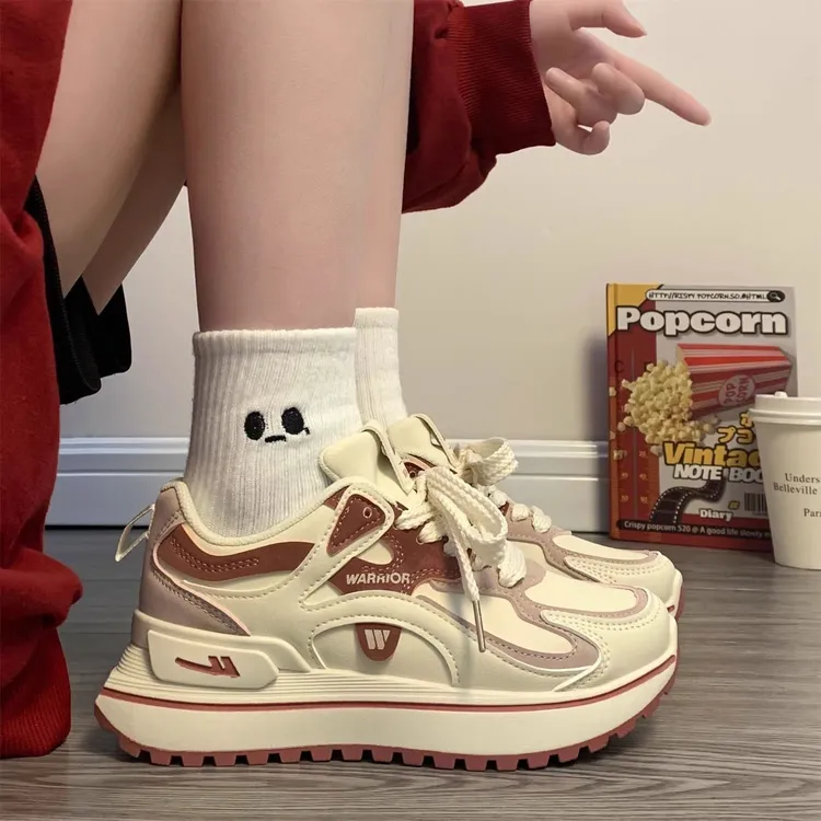 回力休闲运动鞋女秋季老爹鞋ins潮流小众百搭学生时尚厚底小白鞋