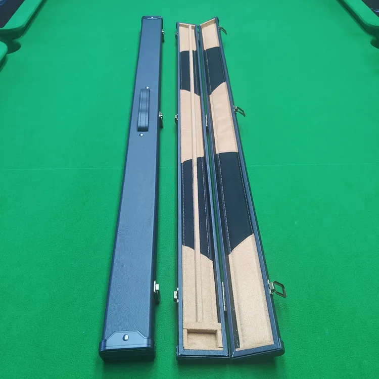 斯诺克中8小头杆专用4/3结构分体专用绒布杆盒台球杆盒黑色无标