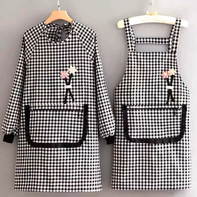 厨房专用围裙女款爆款2024新年款网红围裙上班用的围裙厨房专用