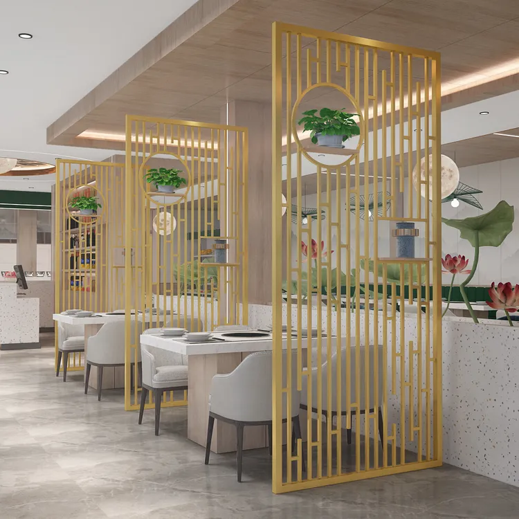 铁艺工业风吊顶火锅店围栏网格酒吧客餐厅隔断屏风玄关背景墙镂空