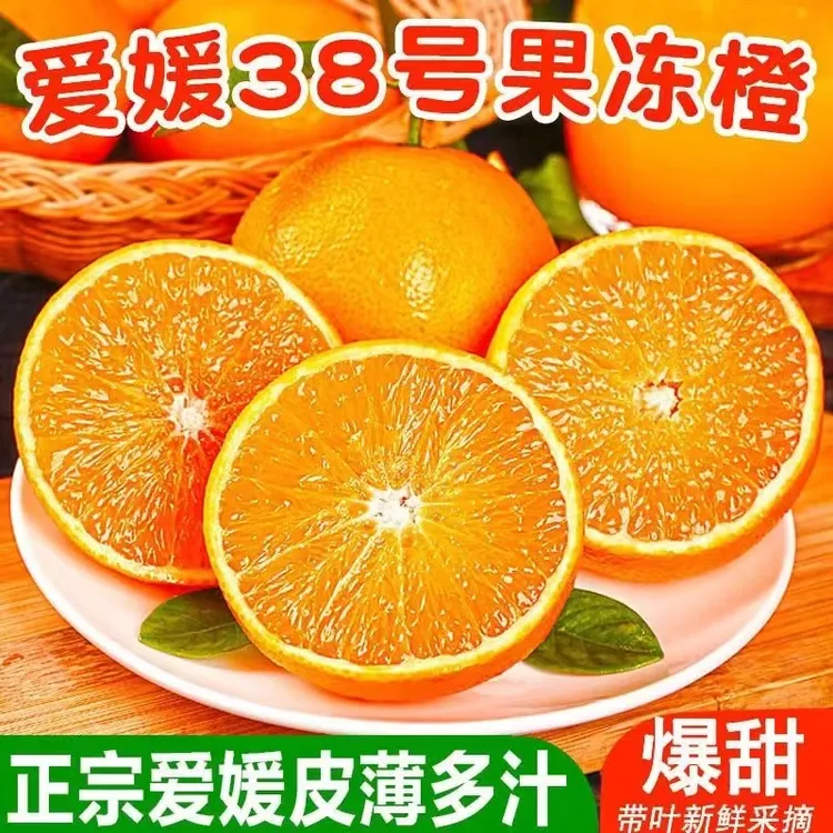 湖北宜昌爱媛38号果冻橙薄皮手剥橙子脐橙孕妇应季新鲜水果
