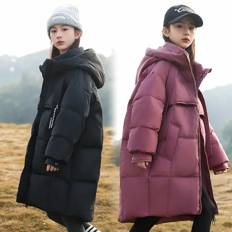 Disney/迪士尼儿童羽绒服女童中长款中大童男24新款韩版冬装外套