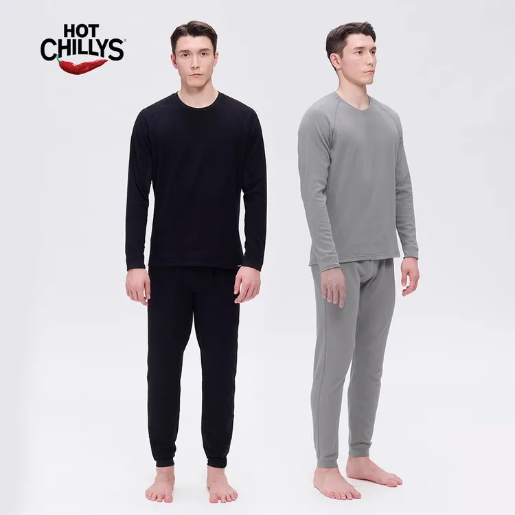 Hotchillys热椒10级男款冬季加厚保暖内衣裤套装户外登山滑雪磨毛