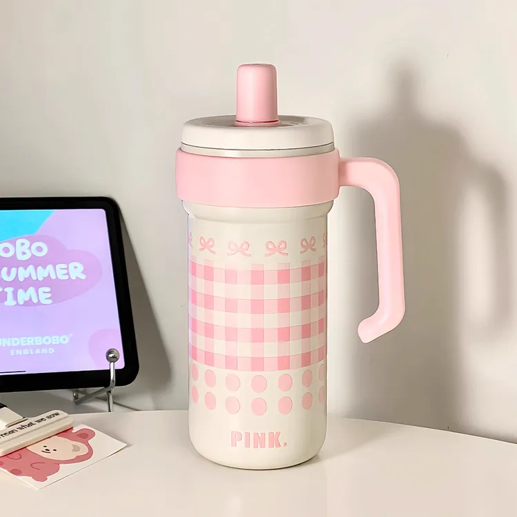 英国【轻奢】CoopKoop「吸管冰霸杯」保温杯高颜值女吨吨杯随行带手柄