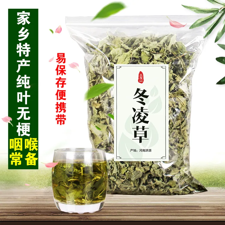 济源冬凌草茶野生新鲜纯叶教师茶下降火润喉净含量100g王屋山特产