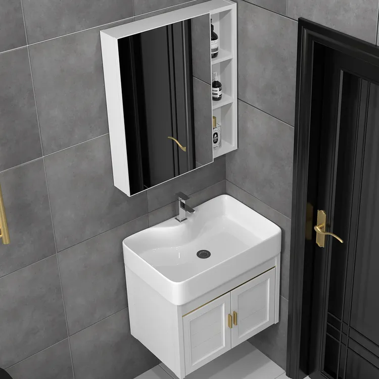 小户型防水窄长浴室柜组合防霉洗手洗脸盆卫生间小尺寸洗漱池阳台