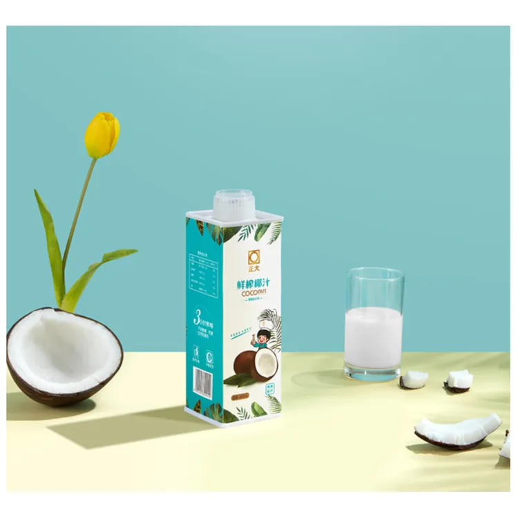 cp 正大鲜榨椰汁营养香甜丝滑植物蛋白饮料椰奶饮600ml*6瓶整箱