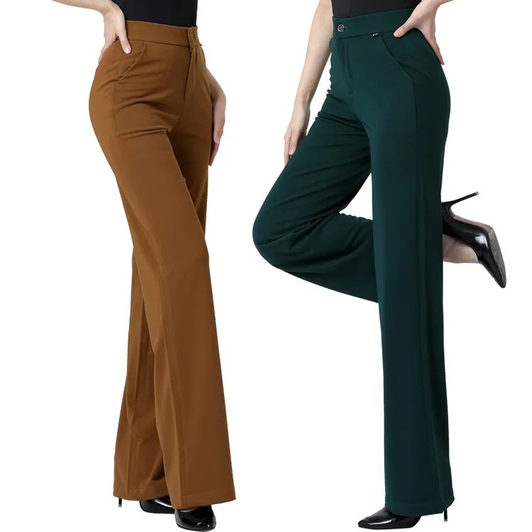 显瘦长裤四季高腰弹力舞蹈跳舞窄版专用裤子新款女士高档垂顺舞裤