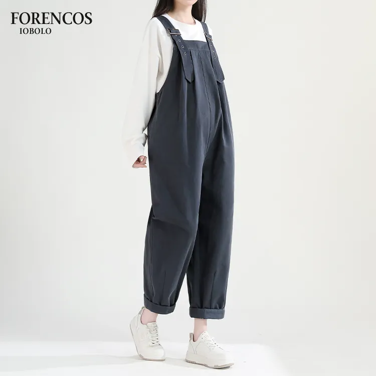 孕妇背带裤时尚新款纯棉小个子大码孕妇背带裤孕妇裤宽松春秋