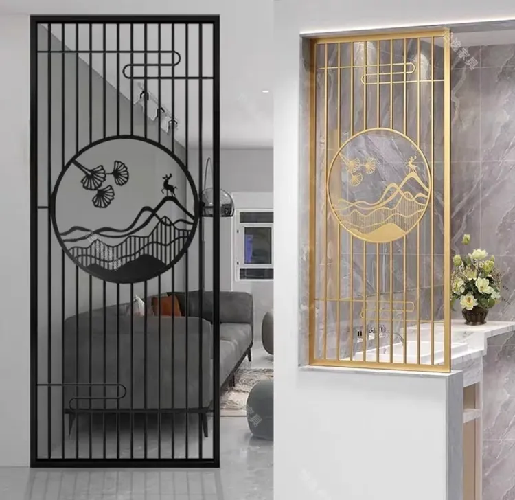 定做隔墙架子定制新款网红正对入户门屏风家用高级感玄关隔断