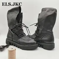 ELSJKC女士俄款时尚帽子靴