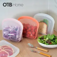 OTB铂金硅胶保鲜袋密封食品冰箱冷冻收纳袋厨房分装储物袋家用