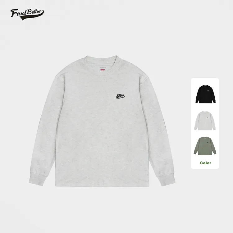 落肩袖运动风条纹长袖男女运动T恤圆领舒适百搭户外-235