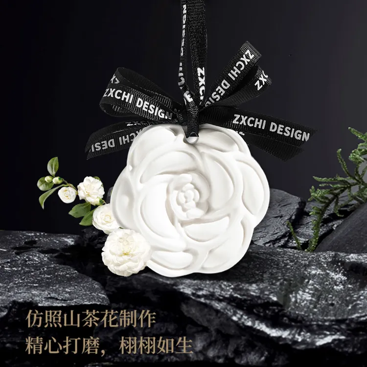 ZXZ/展香枝展香枝山清新茶花车载香挂无火石膏香薰衣柜除异味卧室