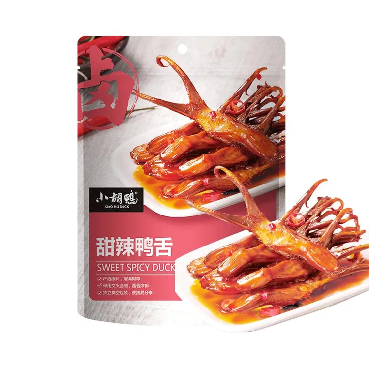 小胡鸭甜辣鸭舌温州酱鸭舌真空香辣大鸭舌头卤味小吃鸭舌零食笋0g
