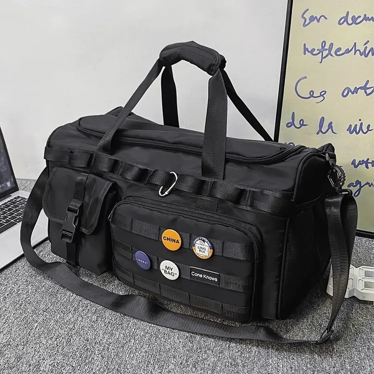 探屿旅行包大容量健身包男士运动训练包多功能双肩包手提短途行李