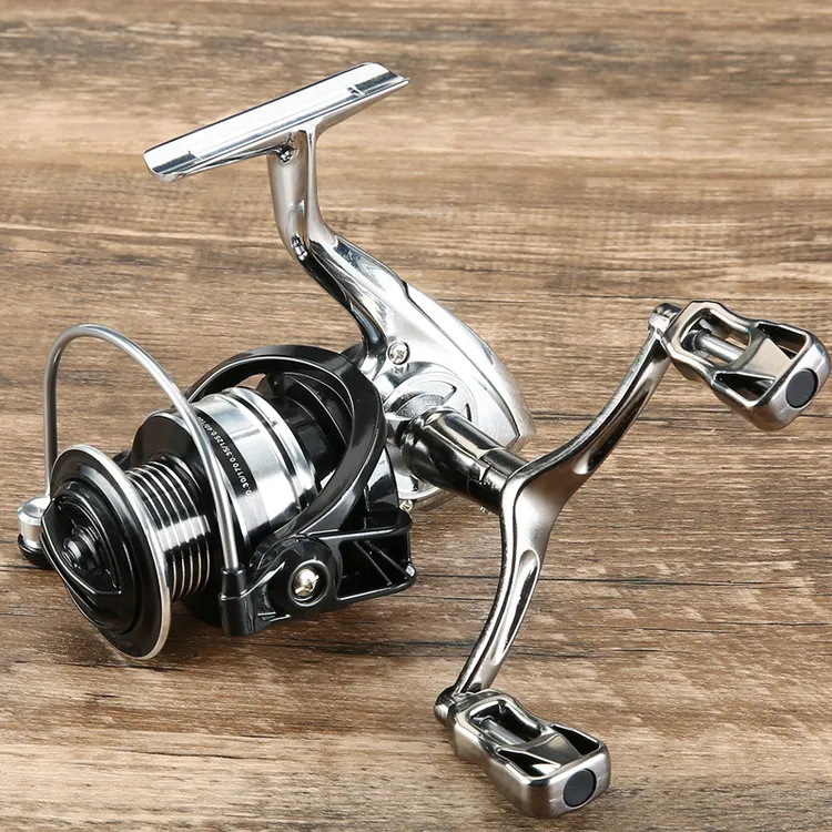 金属脚无间隙双摇臂纺车轮海竿轮抛竿轮路亚矶钓鱼线轮大物渔轮