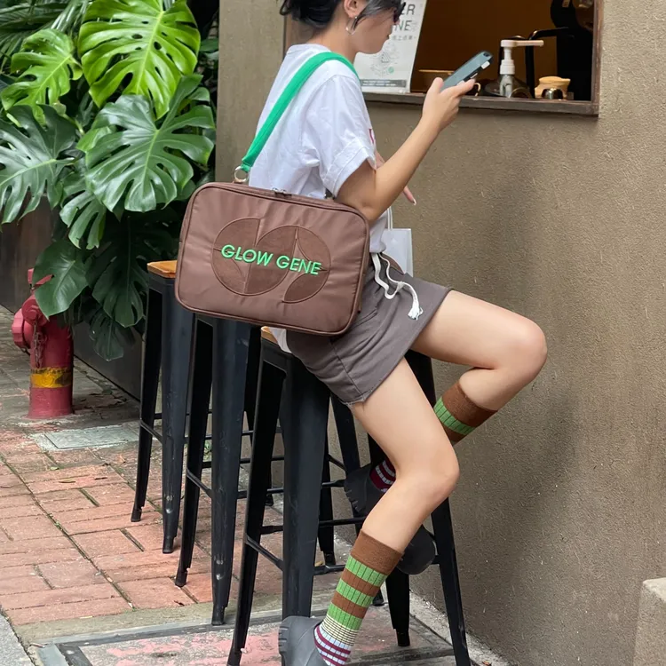 shanahs【吴昕推荐】撞色电脑包苹果内胆包女款爆款2024新款电脑包